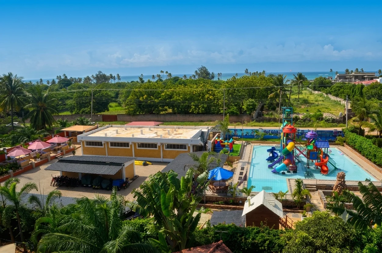 Map of Diani Splash Kids location along Diani Beach Road